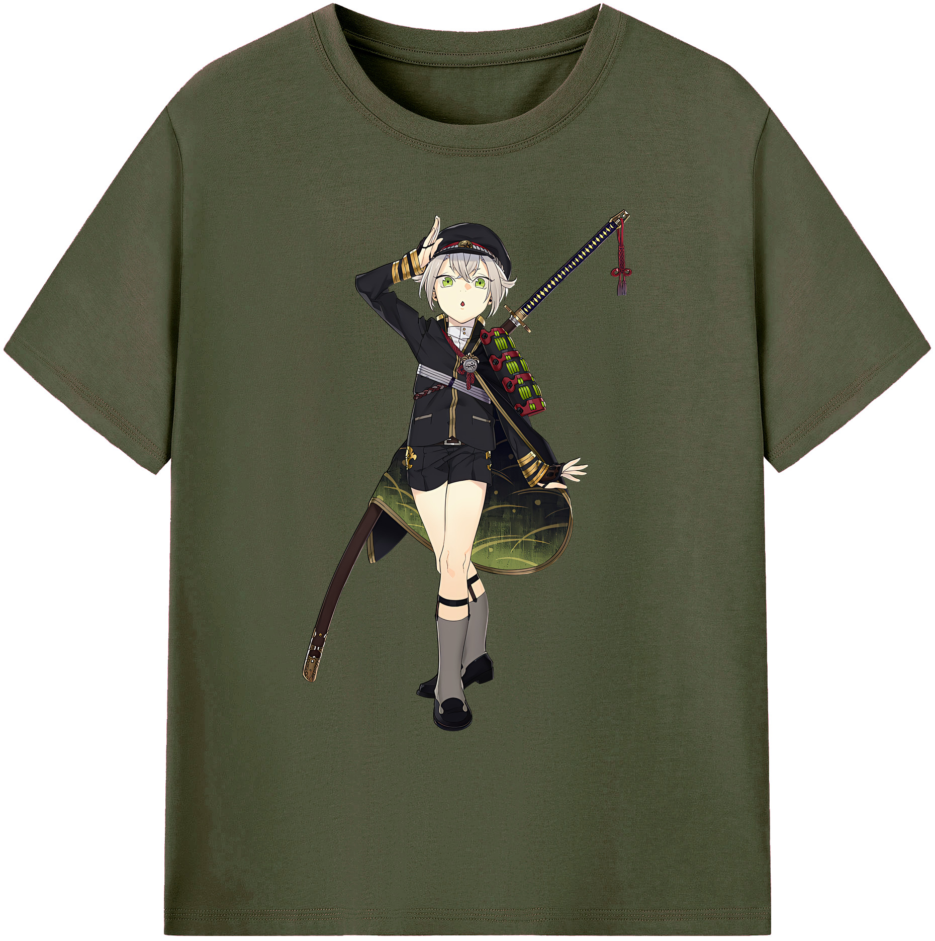 （画像用） 刀剣乱舞 Touken Ranbu 綿100％ メンズ半袖Tシャツ｜肌触りやわらか＆通気性